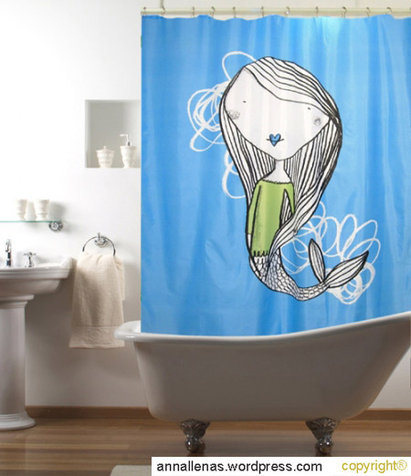 Cortinas de baño con diseno ~ dikidu.com