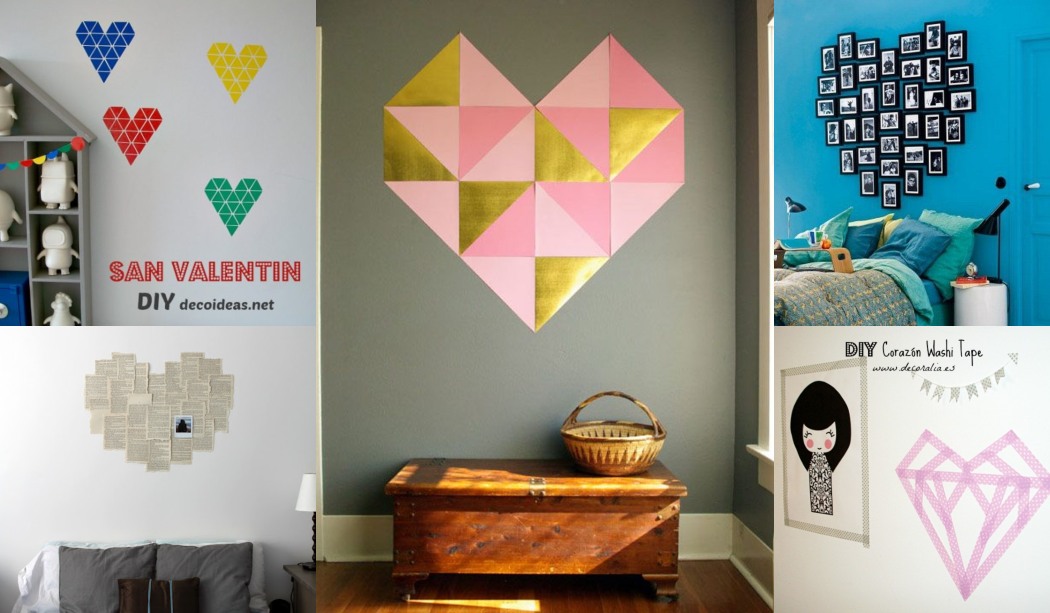 DIY Corazón en la pared 6 Ideas perfectas para San Valentín