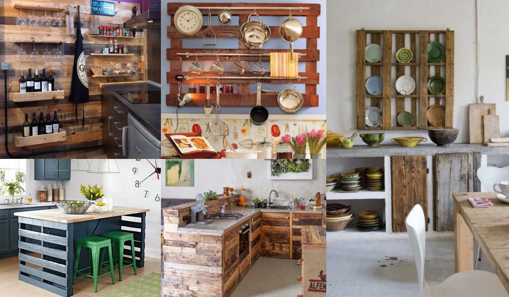 Decorar cocinas con palets reciclados ¡Muchas ideas!