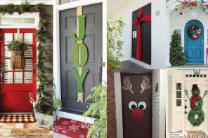 Puertas decoradas de Navidad