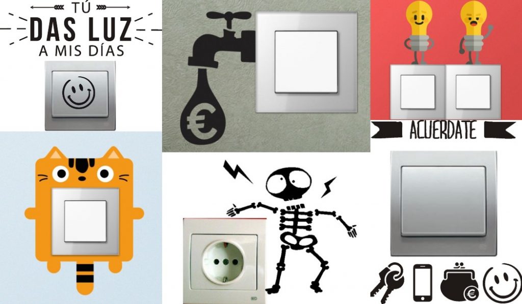 Vinilo Decorativo Robot Para Interruptor - Polímero, Alta Definición, Fácil Instalar, Duradero