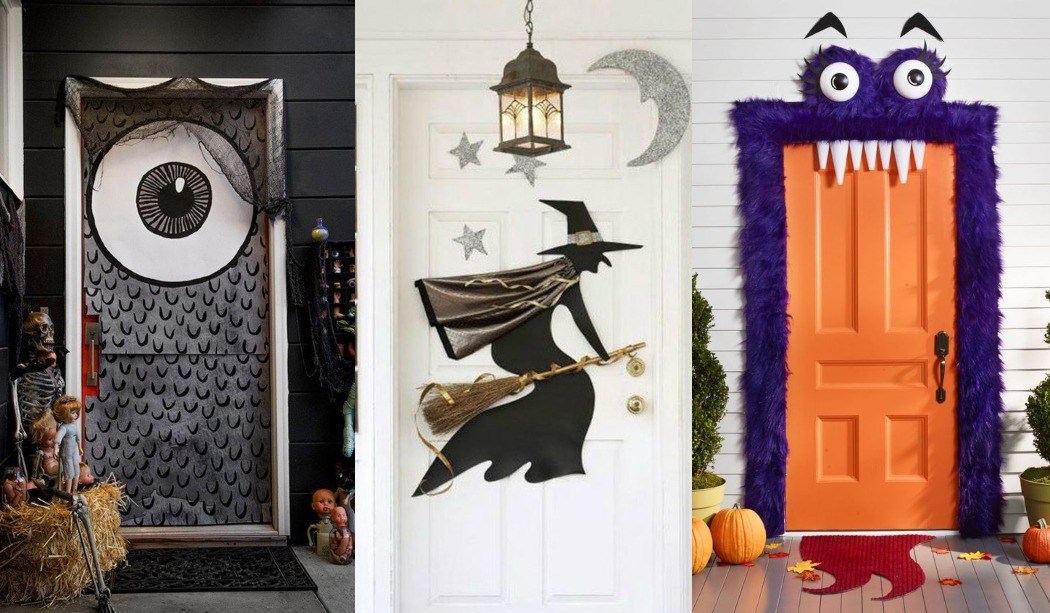 Despertar monte Vesubio no usado Ideas para decorar tu puerta en Halloween ¡Terroríficas y simpáticas!