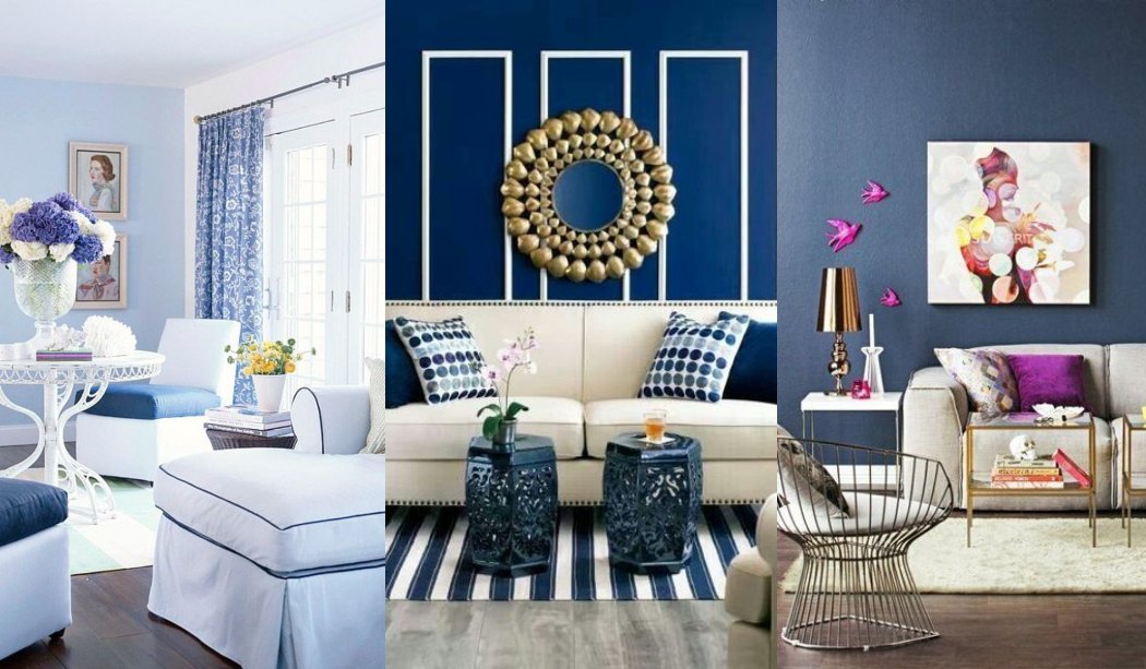 Salones decorados en azul