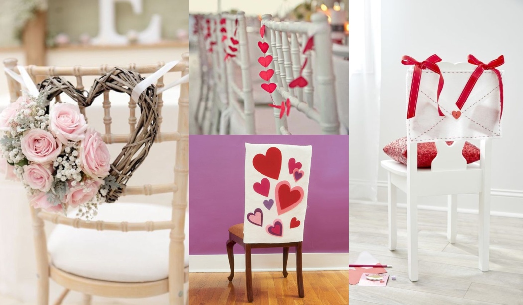 Sillas decoradas para San Valentin