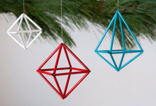 Resultado de imagen para adornos geometricos para  navidad