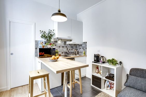 Cocina en apartamento pequeño