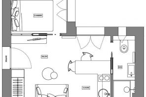 Plano apartamento 20 m2