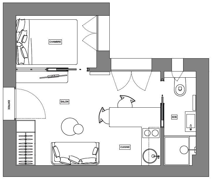 Plano apartamento 20 m2