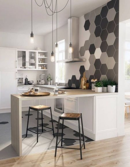 Azulejos hexagonales en cocinas y baños ¡Últimas tendencias!