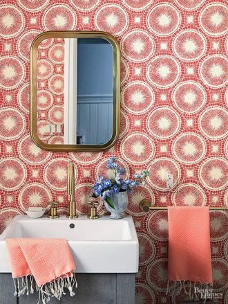 Color en el baño, inspiración. Decoración hogar, Decoralia.es