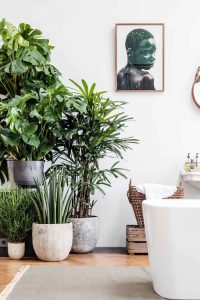Decoración tropical también en el baño. Decoración hogar, Decoralia.es
