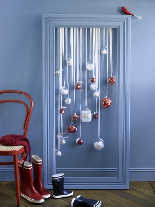 Ideas originales para decorar con bolas de Navidad