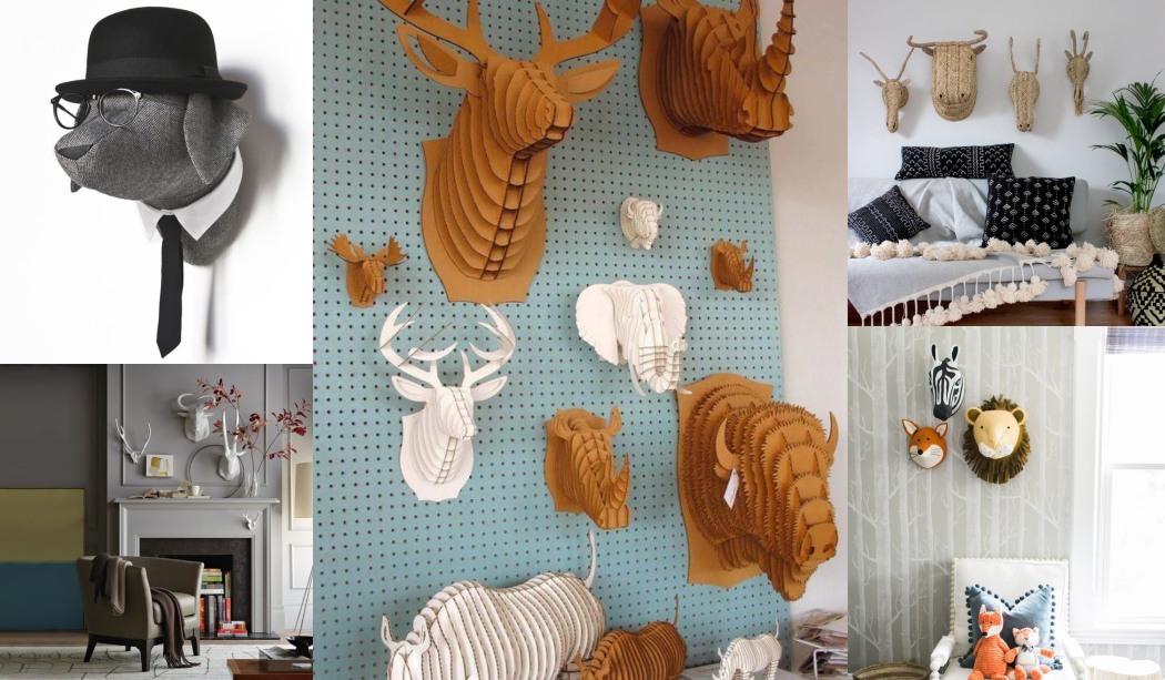 Cabezas animales decoración