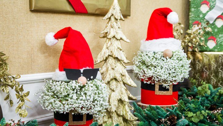 Centros florales graciosos de navidad