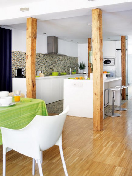 Cocinas abiertas al salón Fotos de cocinas integradas en el salón