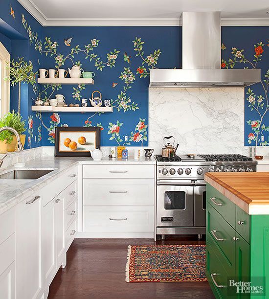 Añade a tu cocina un toque personal con papel pintado