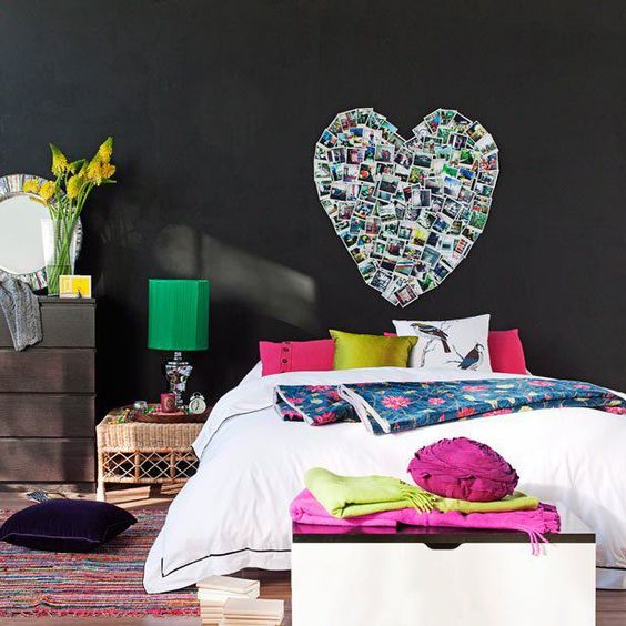 Decorar con corazones el dormitorio