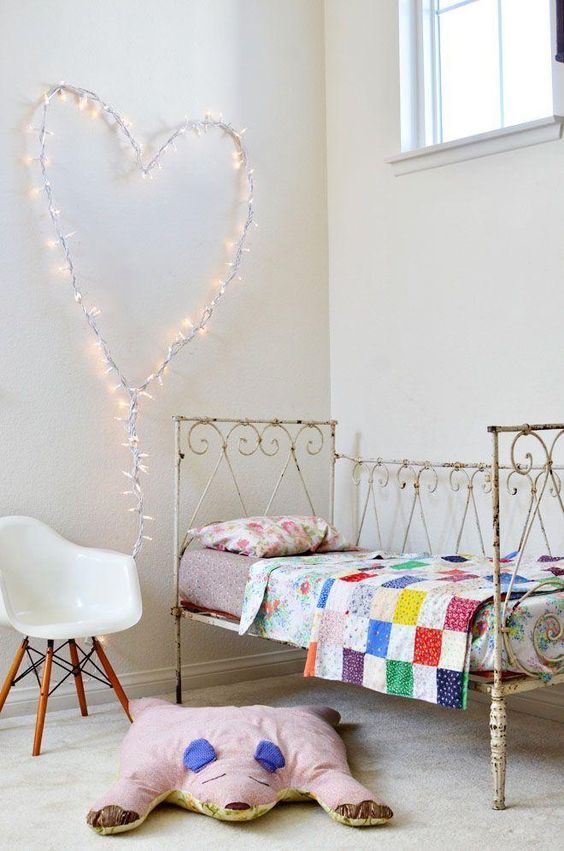 Ideas para decorar con corazones las habitaciones infantiles