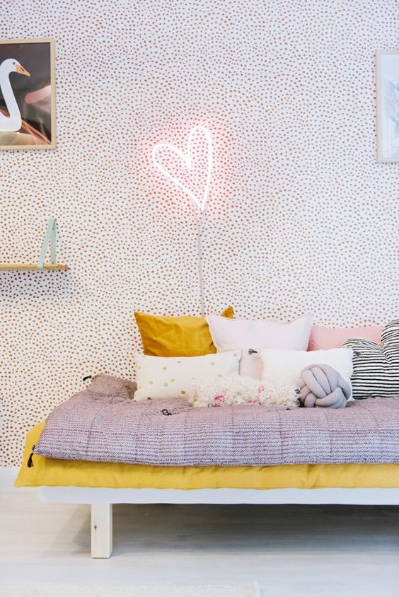 Ideas para decorar con corazones las habitaciones infantiles