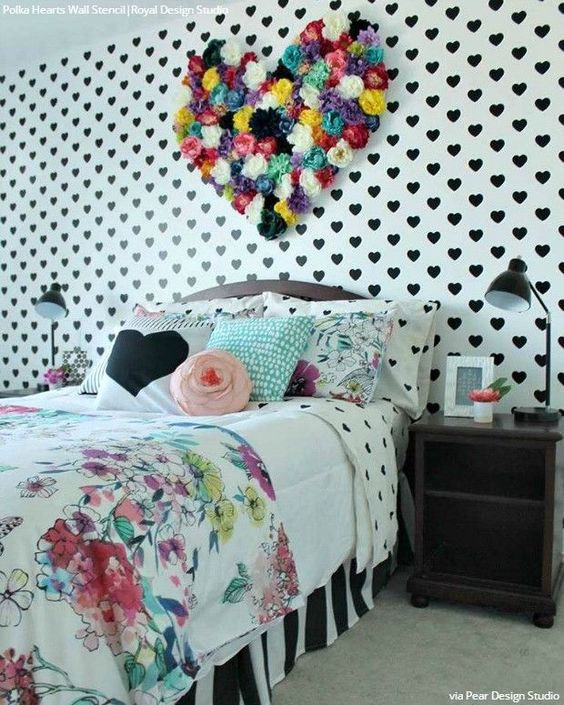 Ideas para decorar con corazones las habitaciones infantiles