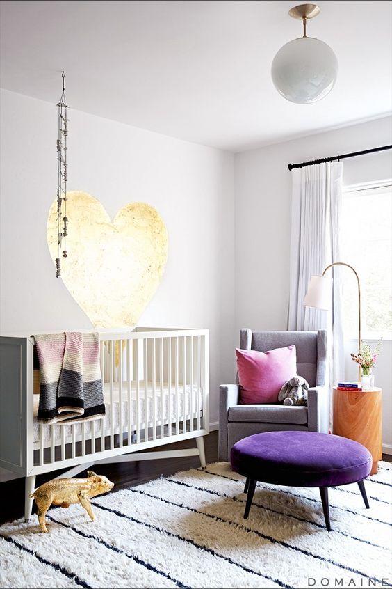 Ideas para decorar con corazones las habitaciones infantiles