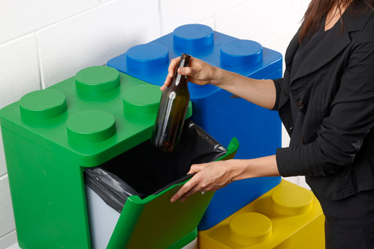 cubos reciclaje Lego