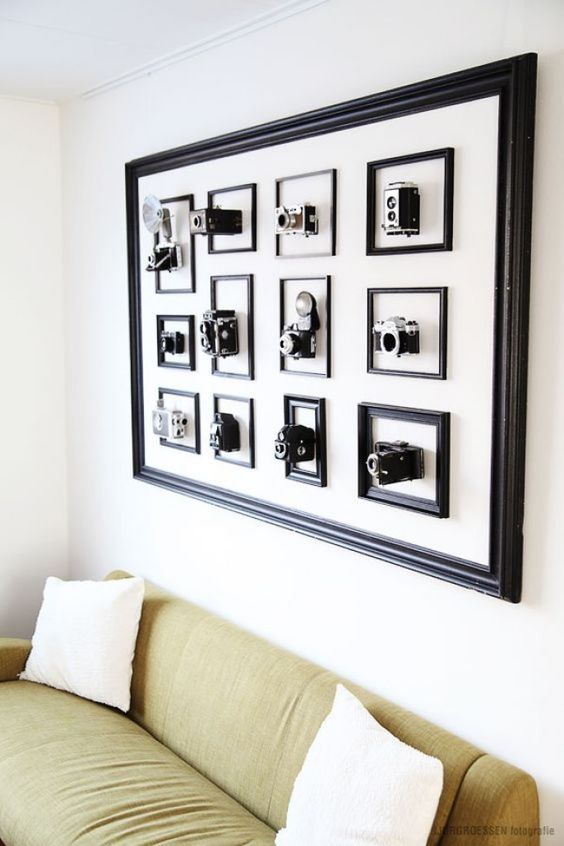 Decorar con cámaras de fotos