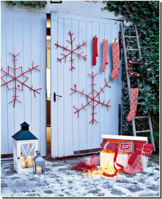 Decoración de puertas de Navidad