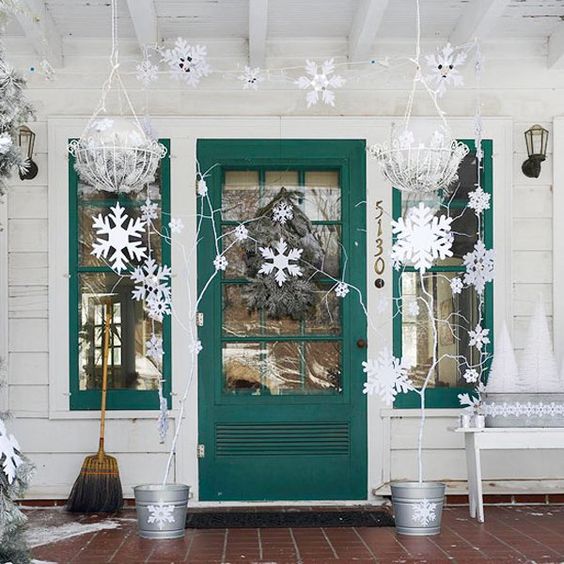 Decoración de puertas de Navidad