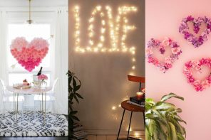 Decoración romántica para el día de los enamorados