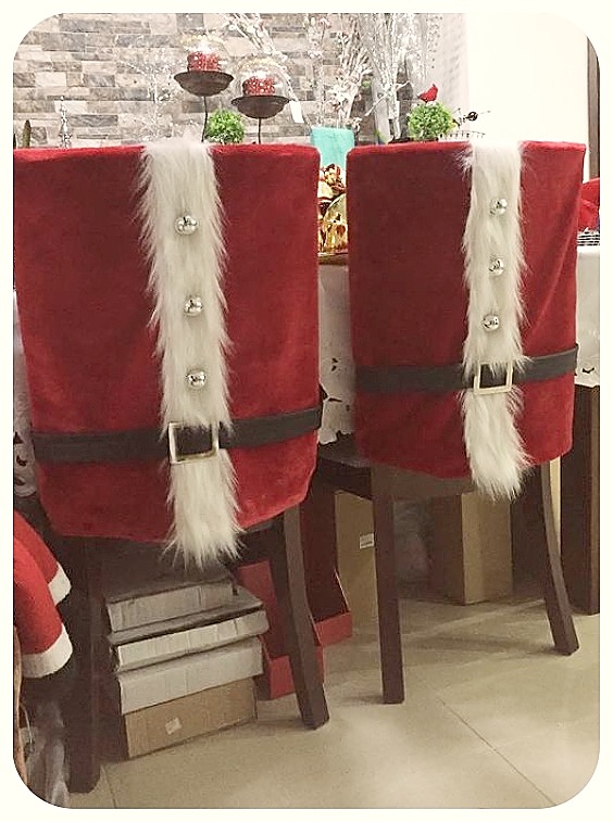 Civil inundar Polar Decoración sillas Navidad - Ideas de adornos para las sillas del comedor