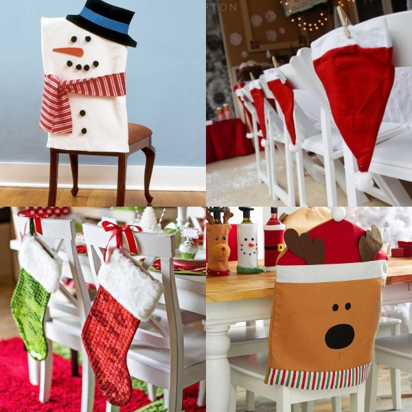 Decoración sillas navidad niños