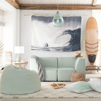 Decorar con tablas de surf, genial idea para apartamentos de playa