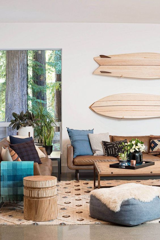 Decorar con tablas de surf