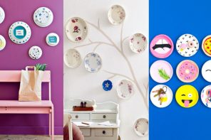 Decorar paredes con platos