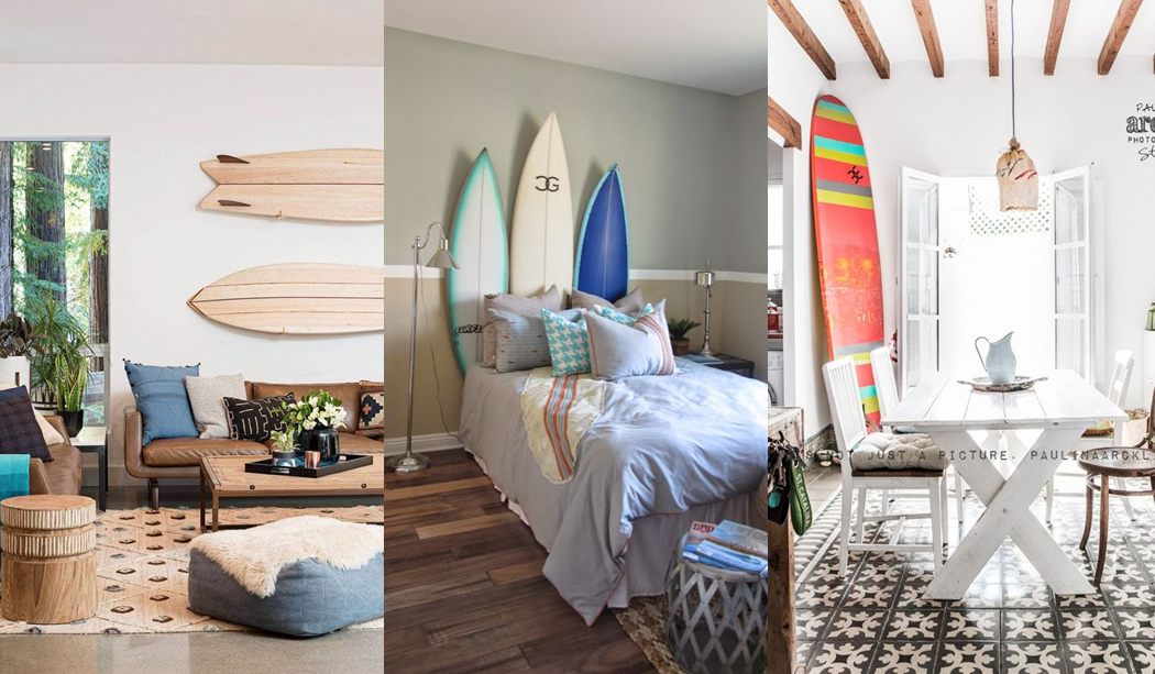 Decorar con tablas de surf