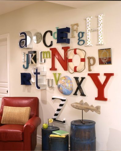 Ideas para decorar con letras