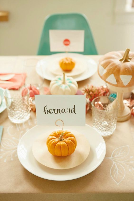 Place card o nombres de mesa Halloween