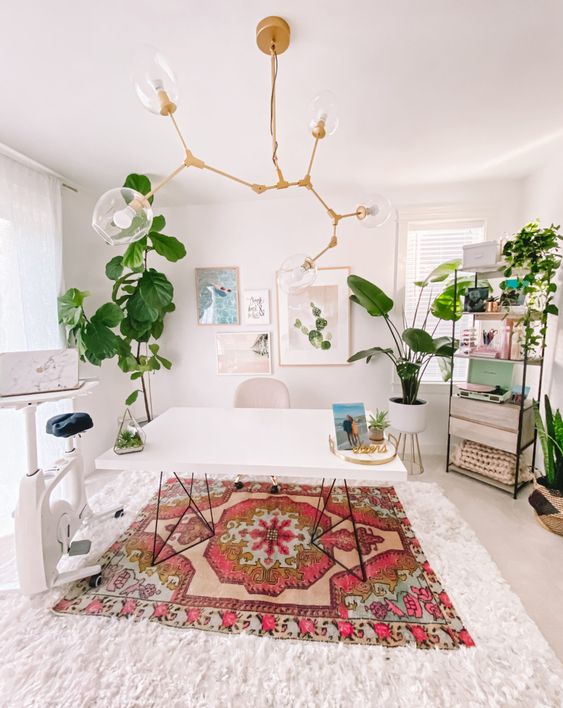 Decorar oficina Boho