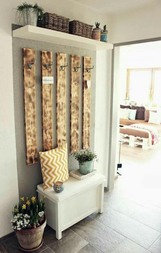 decorar recibidor con palets