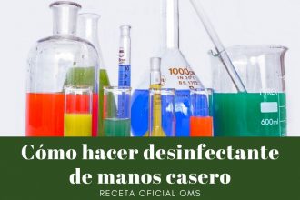 Cómo hacer desinfectante de manos casero OMS