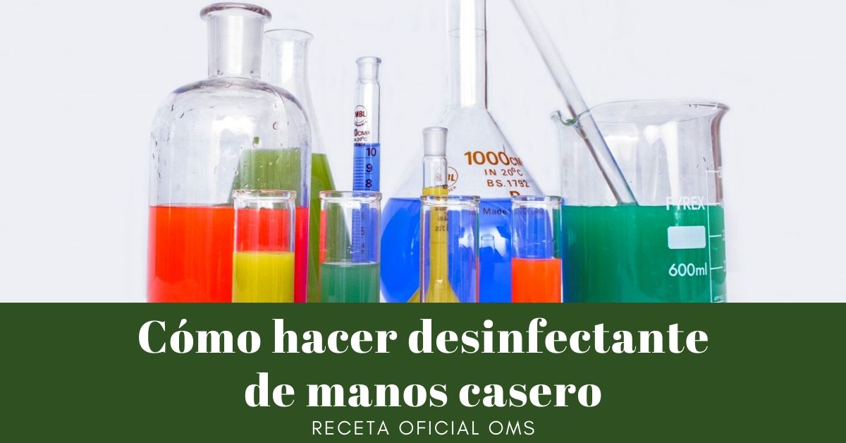 Cómo hacer desinfectante de manos casero OMS