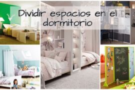 Dividir espacios en el dormitorio