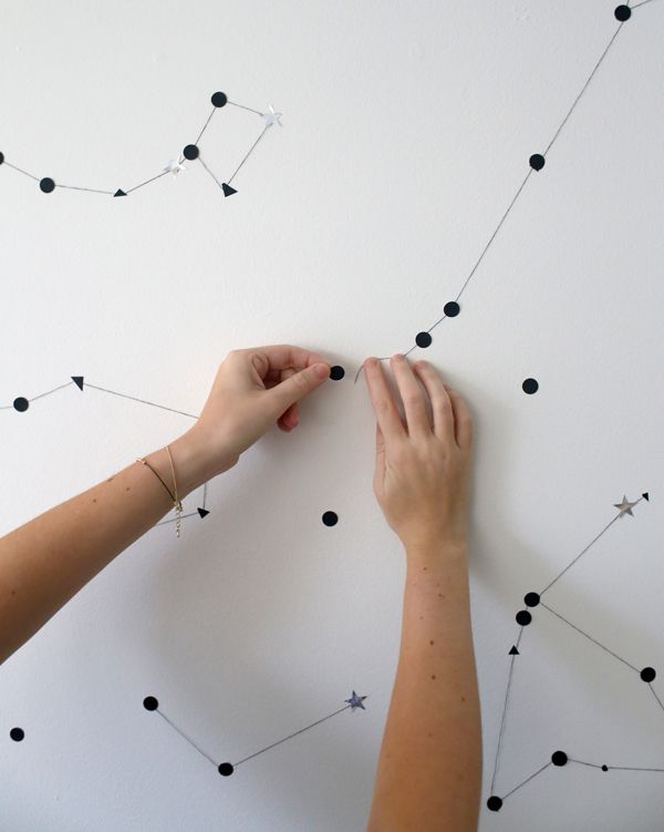 DIY Constelaciones en la pared