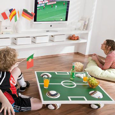 DIY mesa de centro futbolera