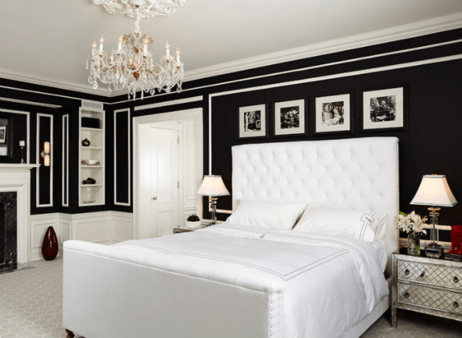 Dormitorios en blanco y negro