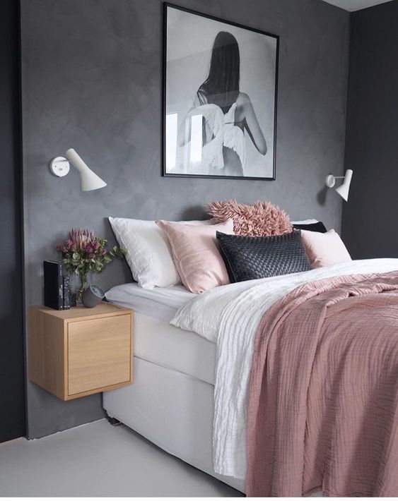 Inspiración para decorar el dormitorio en color gris