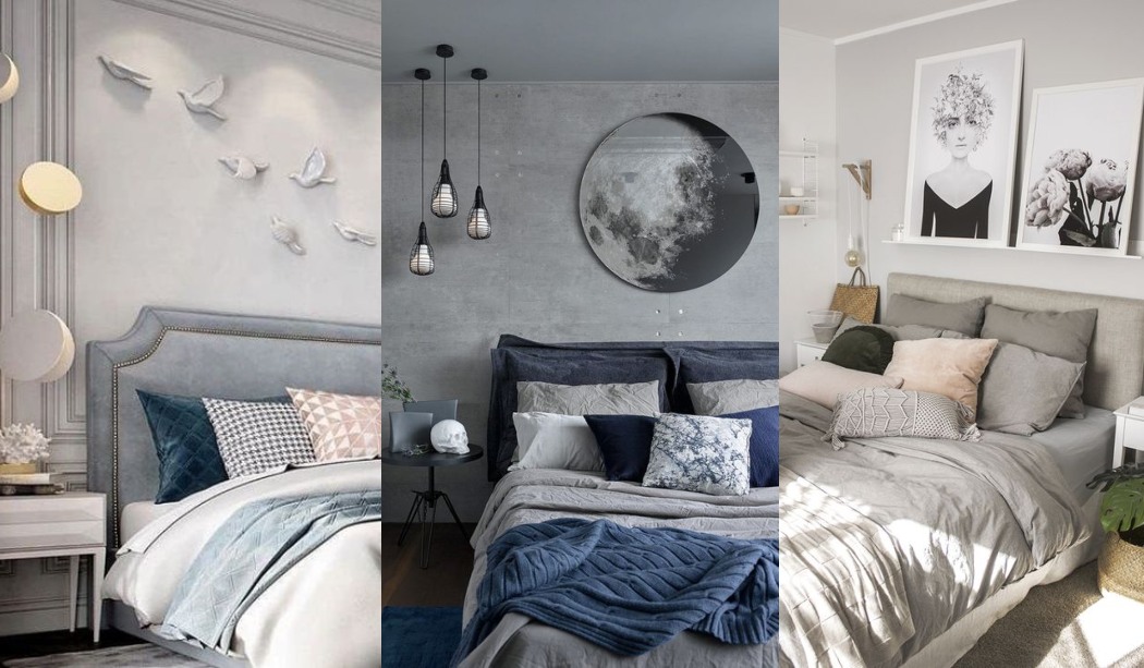 Inspiración para decorar el dormitorio en color gris