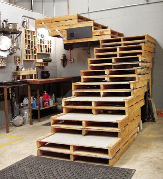 Ideas con palets: una escalera