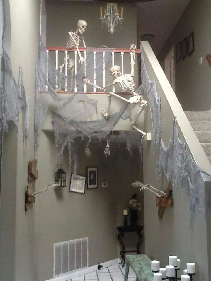 Decoración escaleras Halloween 